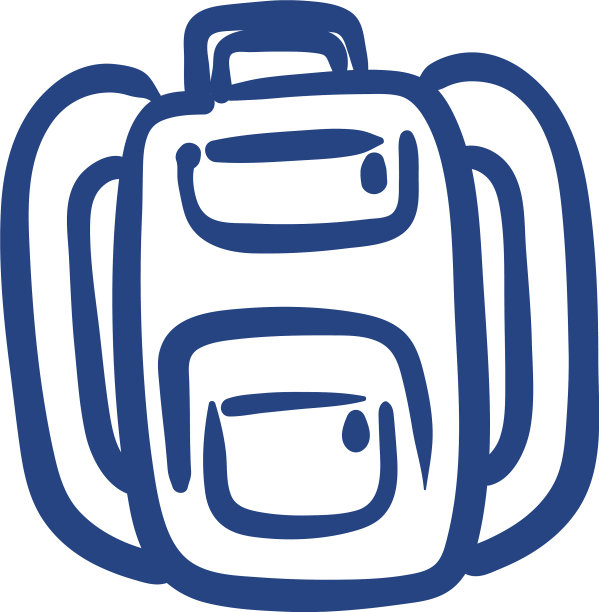 书包设备自由形式风格图标图片下载