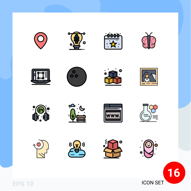 平色填充线包16通用图片下载