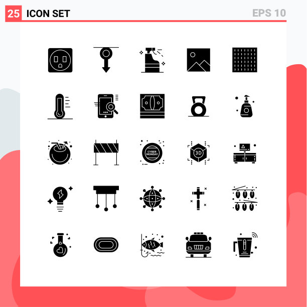 现代集25个立体象形文字生态图片下载