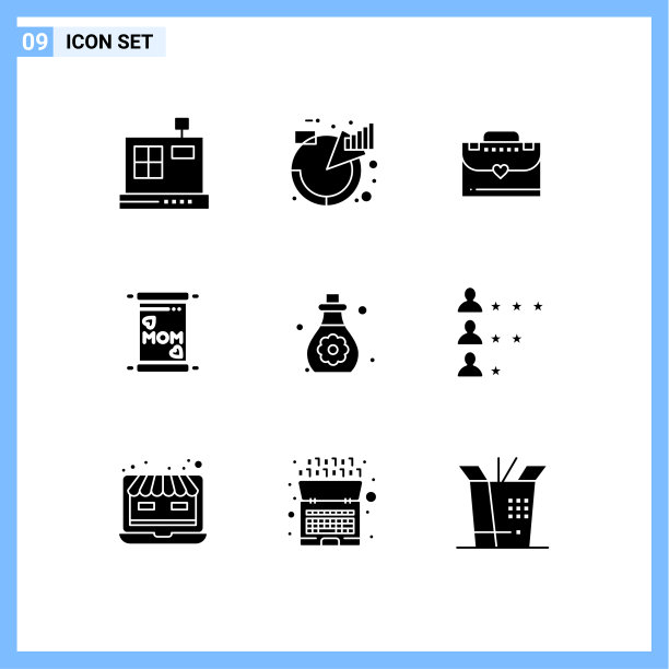 9 ． 坚实的字形概念的网站，移动和图片下载