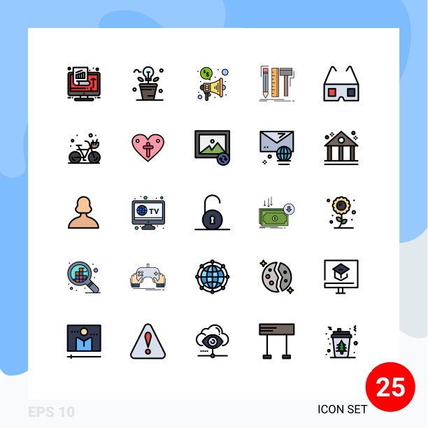 25组填线平色标志和图片下载