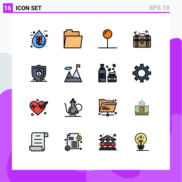 通用图标符号组16现代扁平图片下载