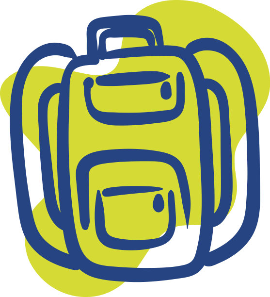 书包设备线造型图标图片下载