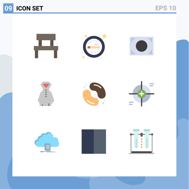 股票图标包9行符号和符号图片下载