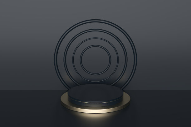 圆形造型舞台，3d渲染图片下载