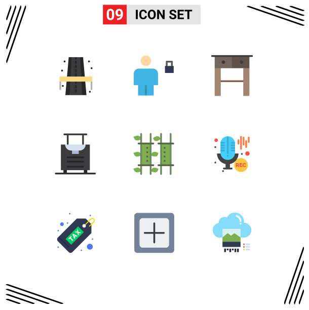 第九组单色标志和符号图片下载