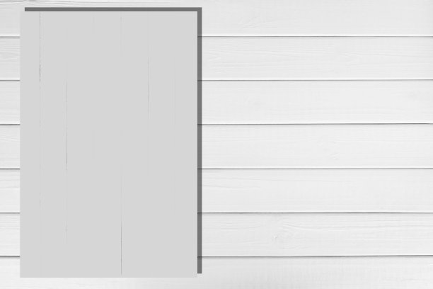 顶视图近排灰色垂直矩形空间上的白色水平木板。简单的单色背景乡村风格。纹理条纹木材背景。摘要板横幅复制空间图片下载