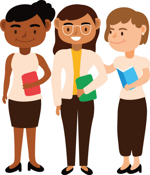 跨种族教师女性工作者的虚拟形象图片下载