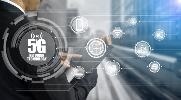 智慧城市的先进通信和全球互联网网络连接图片下载