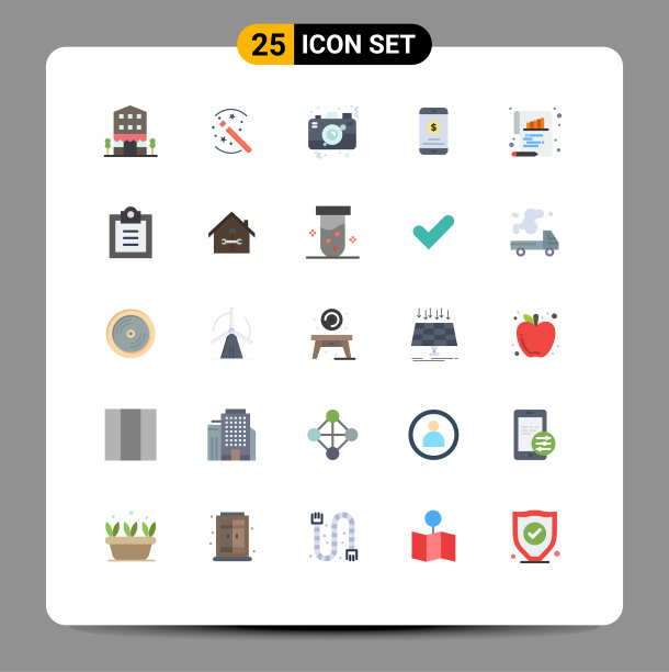 适用于网络和移动的25种通用平面颜色图片下载