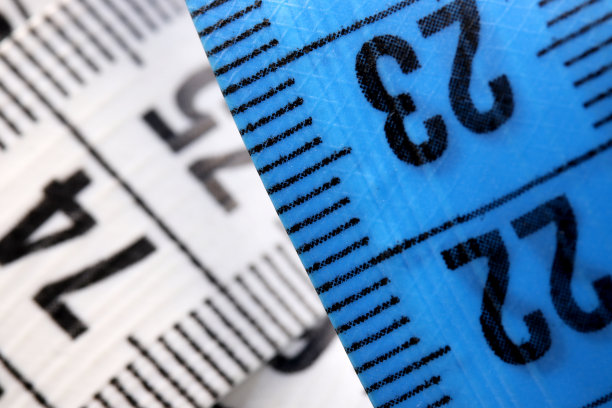 特写彩色卷尺的背景图片下载