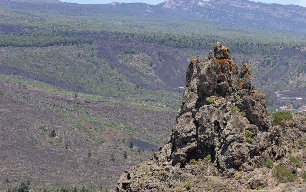 特内里费岛山顶的风景照片图片下载