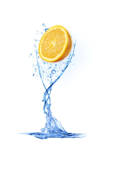 橙色水花图片下载