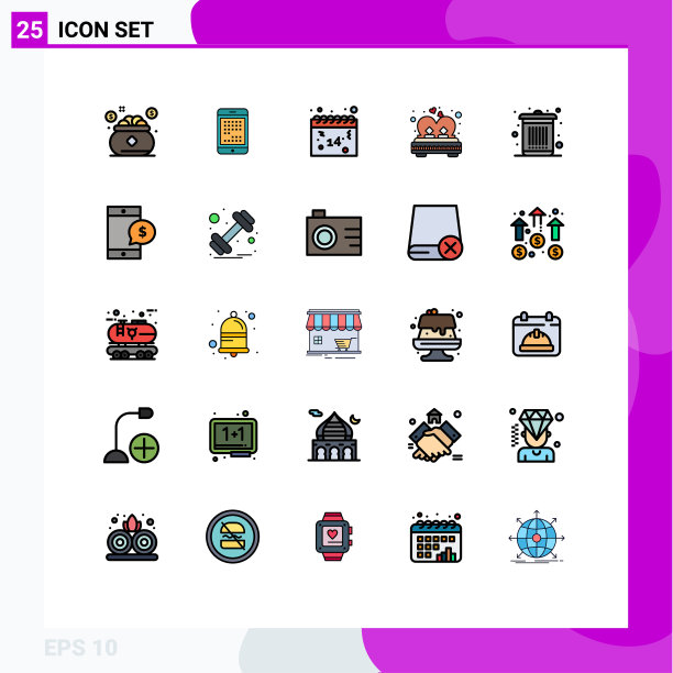 用户界面填充线平色包图片下载