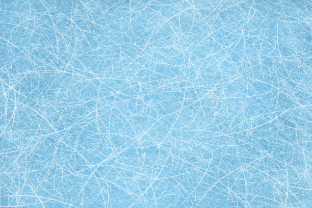 冰蓝色背景与溜冰轨迹。图片下载