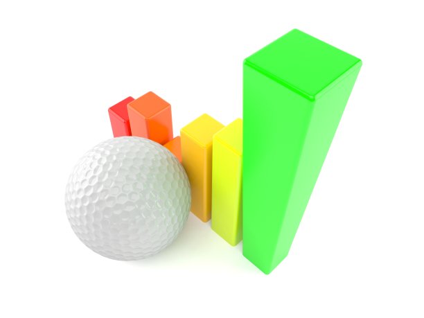 带图表的高尔夫球图片下载