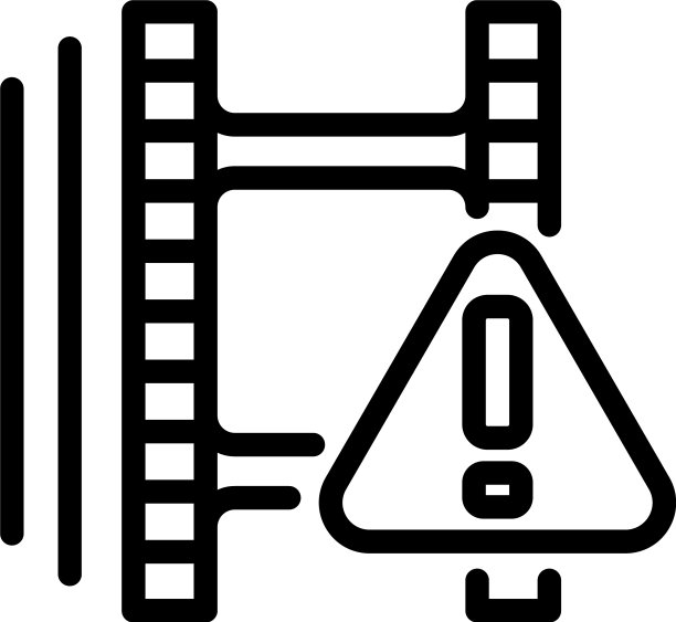 电影卷轴图标轮廓风格图片下载