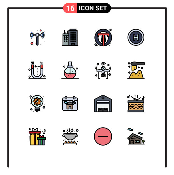 用户界面包16基本平色填充图片下载