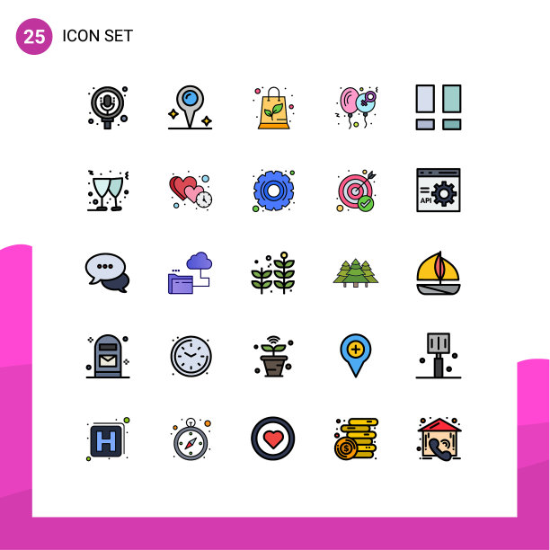 25组填线平色标志和图片下载