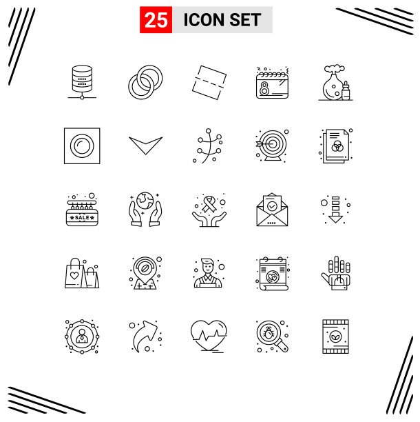 为网页和手机设置了25条通用线图片下载