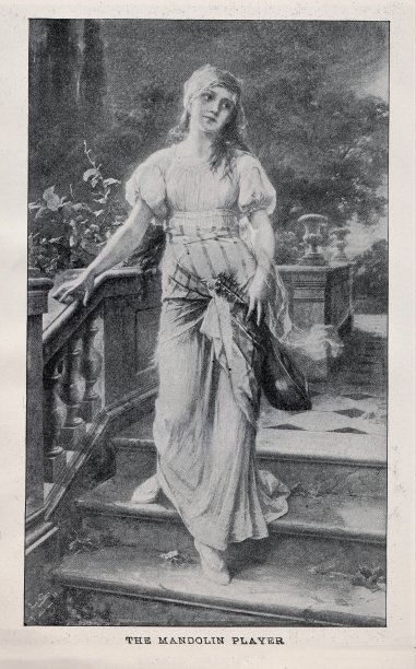 有弦乐器的女人图片下载