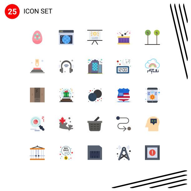 组25现代平面颜色设置自然生态图片下载