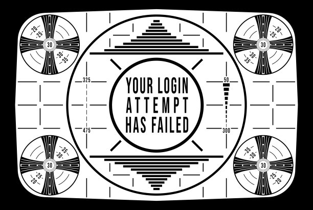 登录尝试失败的测试模式图片下载