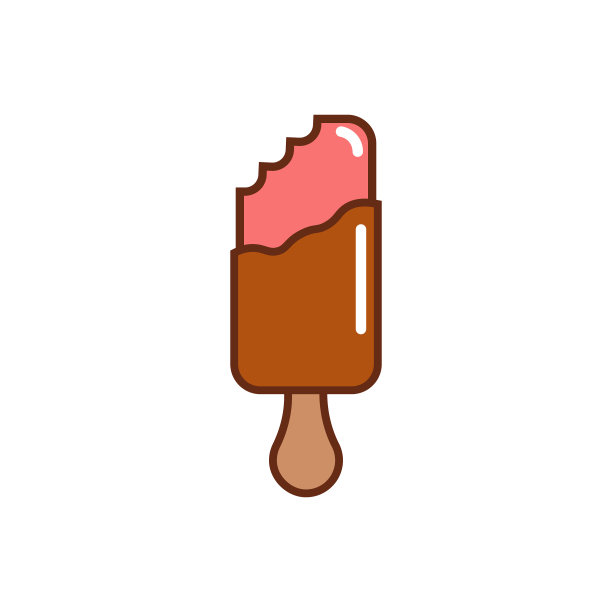 裹着巧克力的草莓冰淇淋图片下载