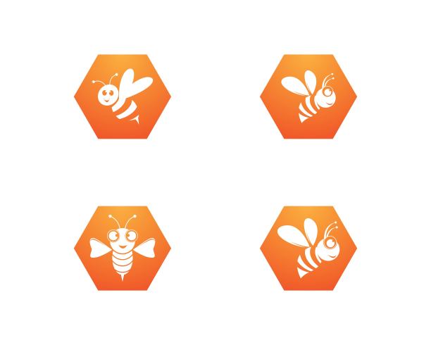 蜜蜂矢量图标图片下载