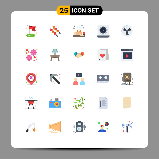 设置25商业平面颜色的医疗包图片下载