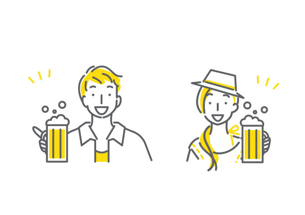 幸福的情侣，简单的线条艺术图片下载