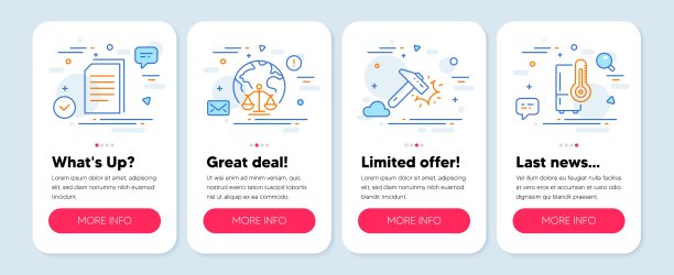 一套技术图标，如锤击，复制文件，治安法庭符号。冰箱一行图标。向量图片下载