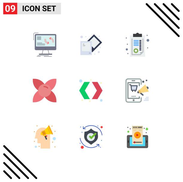 用户界面包9个基本平色的图片下载