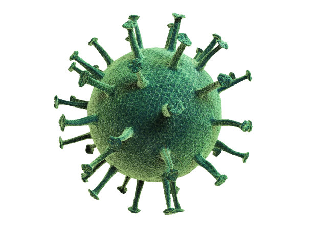 病毒绿色，在白色原图上分离图片下载