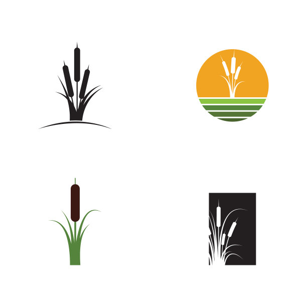 芦苇图标设计模板图片下载