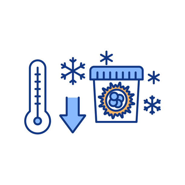 冷冻卵巢RGB颜色图标图片下载