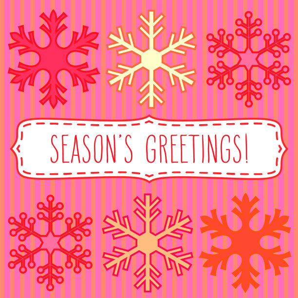 雪花定格和季节的问候图片下载