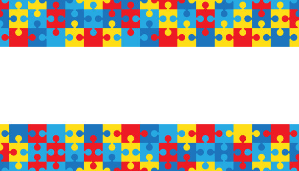 拼图的背景。白色地带。图片下载