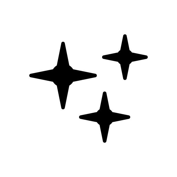 闪耀图标设计矢量模板插图图片下载