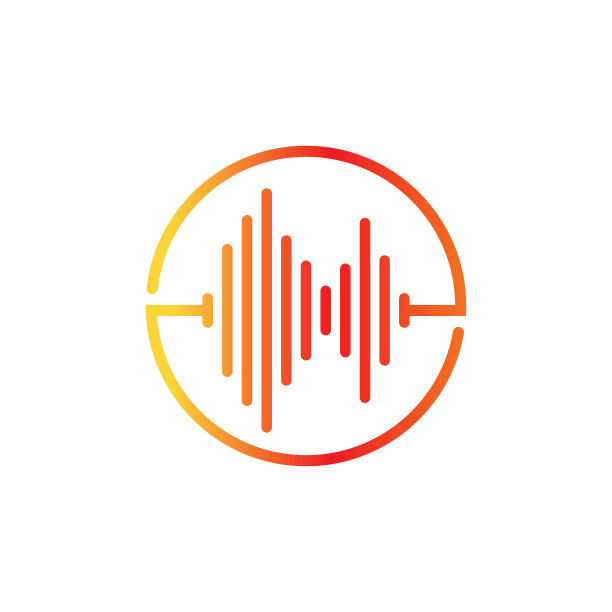 声波图案标志图标图片下载