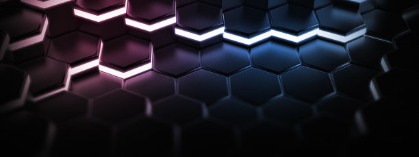 3D黑色蜂窝背景照片插图图片下载