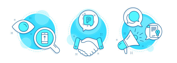 拒绝证书聊天信息和停车图标图片下载