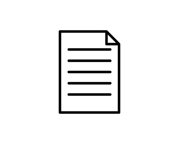 文档图标。文件、文本文件、一页纸文件。符号为现代网站和移动应用程序UI设计。图片下载