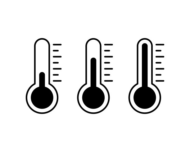 温度平面矢量图标。天气、冷热气候为网站、手机应用设计。药温度计。图片下载