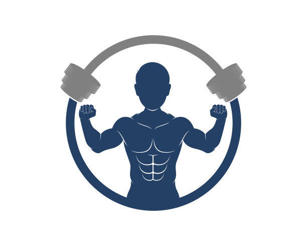 男人在健身的圆圈里摇哑铃图片下载