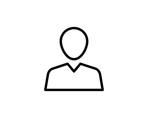 男性头像图标适用于信息图形，网站和印刷媒体和界面。线矢量图标。图片下载