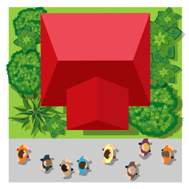 俯视图是一个地图城市区域模块图片下载