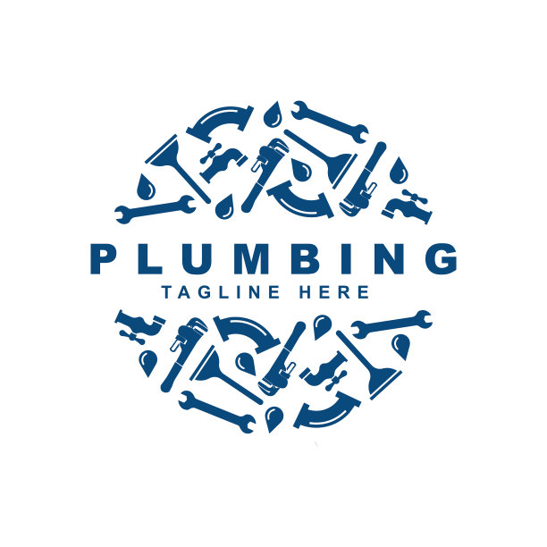 管道图标设置标志设计模板图片下载