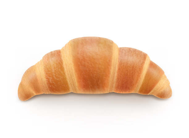 传统的法国羊角面包图片下载