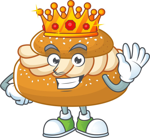 一个富有魅力的国王塞姆拉卡通人物设计图片下载